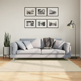 Vidaxl vloerkleed huarte laagpolig zacht wasbaar 160x160 cm crème - afbeelding 1