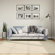 Vidaxl vloerkleed huarte laagpolig zacht wasbaar 200x200 cm crème - afbeelding 1