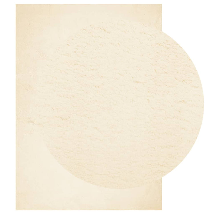 Vidaxl vloerkleed huarte laagpolig zacht wasbaar 200x280 cm crème