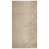 Vidaxl vloerkleed huarte laagpolig zacht wasbaar 60x110 cm zandkleurig