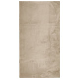 Vidaxl vloerkleed huarte laagpolig zacht wasbaar 80x150 cm zandkleurig - afbeelding 2