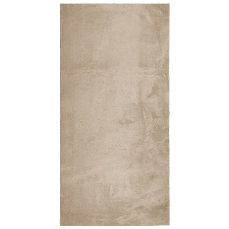 Vidaxl vloerkleed huarte laagpolig zacht wasbaar 100x200cm zandkleurig