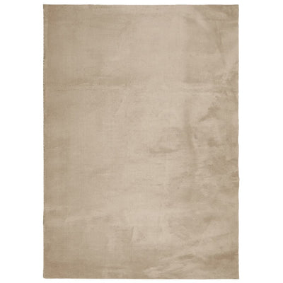 Vidaxl vloerkleed huarte laagpolig zacht wasbaar 240x340cm zandkleurig