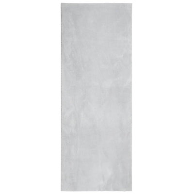 Vidaxl vloerkleed huarte laagpolig zacht wasbaar 80x200 cm grijs