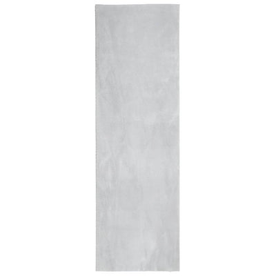 Vidaxl vloerkleed huarte laagpolig zacht wasbaar 80x250 cm grijs