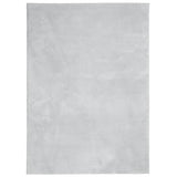 Vidaxl vloerkleed huarte laagpolig zacht wasbaar 120x170 cm grijs - afbeelding 2