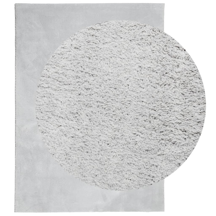 Vidaxl vloerkleed huarte laagpolig zacht wasbaar 120x170 cm grijs