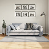 Vidaxl vloerkleed huarte laagpolig zacht wasbaar 120x170 cm grijs - afbeelding 1
