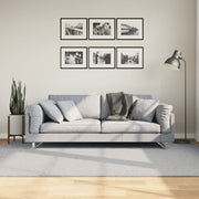 Vidaxl vloerkleed huarte laagpolig zacht wasbaar 160x230 cm grijs - afbeelding 1