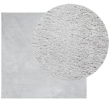 Vidaxl vloerkleed huarte laagpolig zacht wasbaar 240x240 cm grijs - afbeelding 3