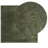 Vidaxl vloerkleed huarte laagpolig zacht wasbaar 120x120 cm bosgroen - afbeelding 3