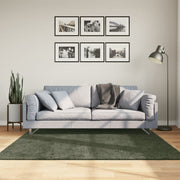 Vidaxl vloerkleed huarte laagpolig zacht wasbaar 160x160 cm bosgroen - afbeelding 1