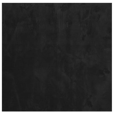 Vidaxl vloerkleed huarte laagpolig zacht wasbaar 120x120 cm zwart