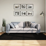 Vidaxl vloerkleed huarte laagpolig zacht wasbaar 140x200 cm zwart - afbeelding 1