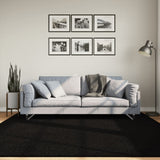Vidaxl vloerkleed huarte laagpolig zacht wasbaar 200x200 cm zwart - afbeelding 1