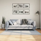 Vidaxl vloerkleed huarte laagpolig zacht wasbaar 120x170 cm blauw - afbeelding 1