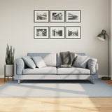 Vidaxl vloerkleed huarte laagpolig zacht wasbaar 140x200 cm blauw - afbeelding 1