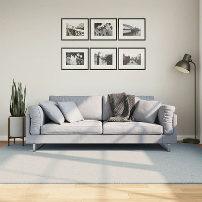 Vidaxl vloerkleed huarte laagpolig zacht wasbaar 160x230 cm blauw