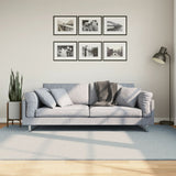 Vidaxl vloerkleed huarte laagpolig zacht wasbaar 160x230 cm blauw - afbeelding 1