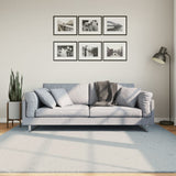 Vidaxl vloerkleed huarte laagpolig zacht wasbaar 200x200 cm blauw - afbeelding 1