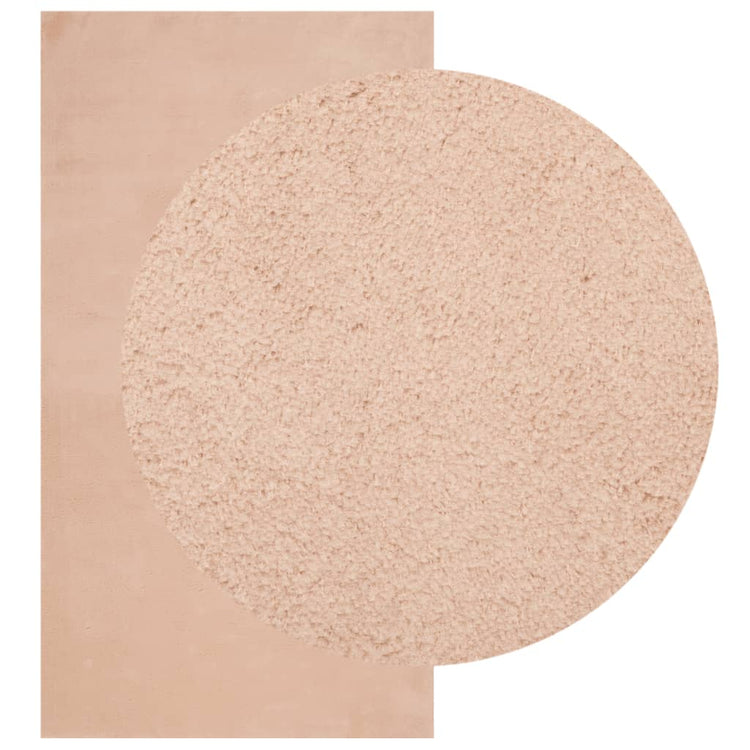 Vidaxl vloerkleed huarte laagpolig zacht wasbaar 60x110 cm roze