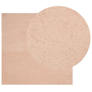 Vidaxl vloerkleed huarte laagpolig zacht wasbaar 160x160 cm roze - afbeelding 3