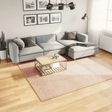 Vidaxl vloerkleed huarte laagpolig zacht wasbaar 240x240 cm roze - afbeelding 1