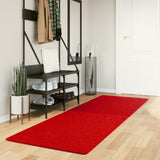 Vidaxl vloerkleed huarte laagpolig zacht wasbaar 80x250 cm rood - afbeelding 1