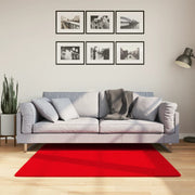 Vidaxl vloerkleed huarte laagpolig zacht wasbaar 120x120 cm rood - afbeelding 1