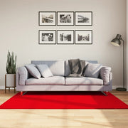 Vidaxl vloerkleed huarte laagpolig zacht wasbaar 120x170 cm rood - afbeelding 1