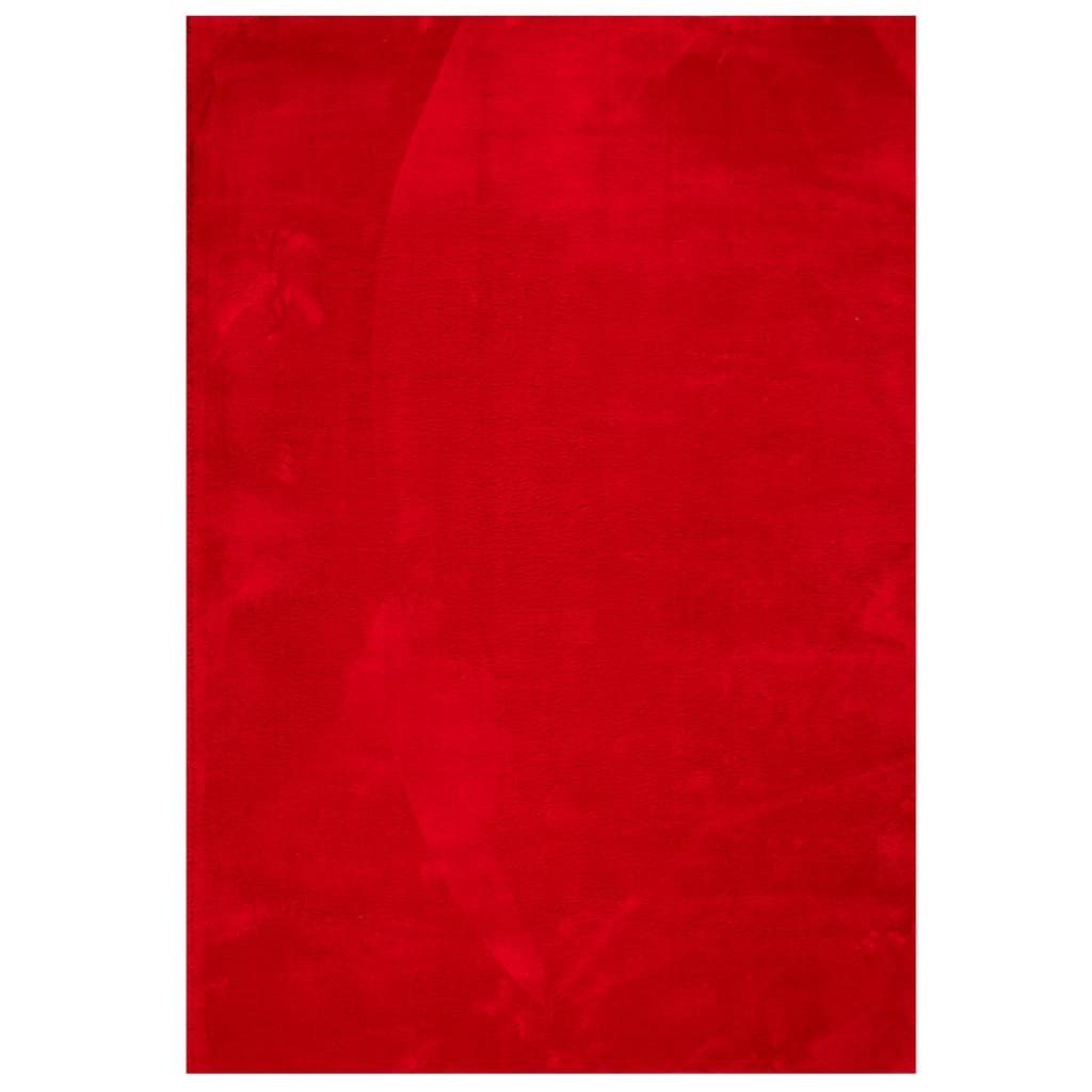 Vidaxl vloerkleed huarte laagpolig zacht wasbaar 140x200 cm rood