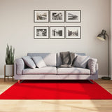Vidaxl vloerkleed huarte laagpolig zacht wasbaar 160x160 cm rood - afbeelding 1