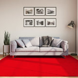 Vidaxl vloerkleed huarte laagpolig zacht wasbaar 200x200 cm rood - afbeelding 1