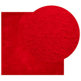 Vidaxl vloerkleed huarte laagpolig zacht wasbaar 240x240 cm rood - afbeelding 3