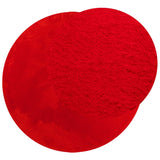 VidaXL Vloerkleed HUARTE laagpolig zacht wasbaar Ø 160 cm rood - afbeelding 3