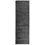 Vidaxl vloerkleed pamplona shaggy hoogpolig modern 80x250 cm antraciet - afbeelding 2