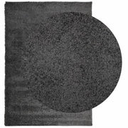 Vidaxl vloerkleed pamplona shaggy hoogpolig 140x200 cm antraciet - afbeelding 3