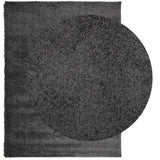Vidaxl vloerkleed pamplona shaggy hoogpolig 240x340 cm antraciet - afbeelding 3