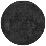 Vidaxl vloerkleed pamplona shaggy hoogpolig modern ø 120 cm antraciet - afbeelding 2