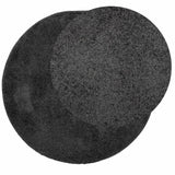 Vidaxl vloerkleed pamplona shaggy hoogpolig modern ø 240 cm antraciet - afbeelding 3