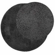 Vidaxl vloerkleed pamplona shaggy hoogpolig modern ø 240 cm antraciet - afbeelding 3