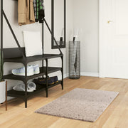 Vidaxl vloerkleed pamplona shaggy hoogpolig modern 60x110 cm beige - afbeelding 1
