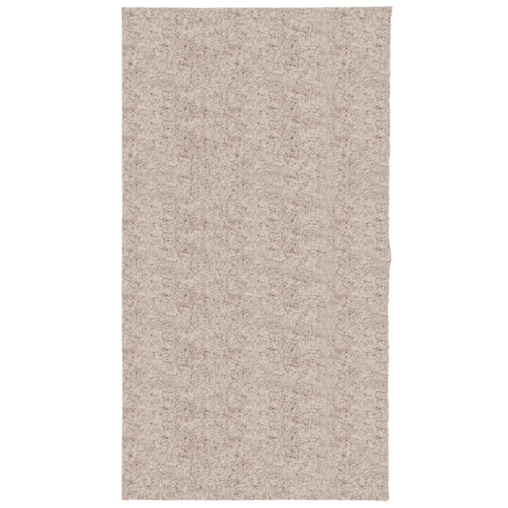 Vidaxl vloerkleed pamplona shaggy hoogpolig modern 80x150 cm beige