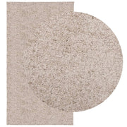 Vidaxl vloerkleed pamplona shaggy hoogpolig modern 80x150 cm beige - afbeelding 3