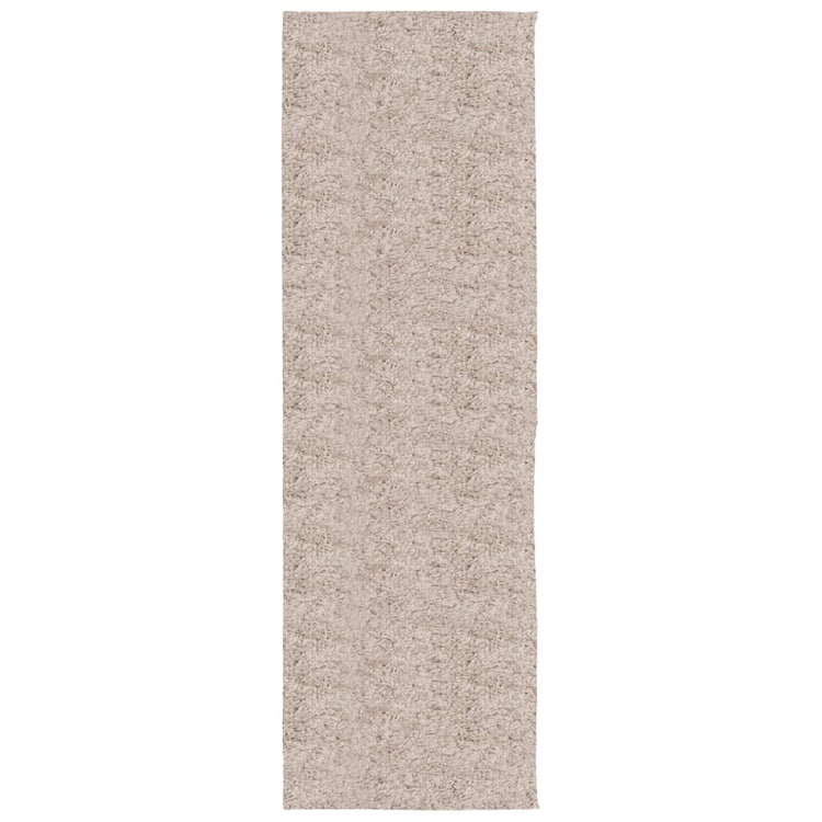 Vidaxl vloerkleed pamplona shaggy hoogpolig modern 80x250 cm beige