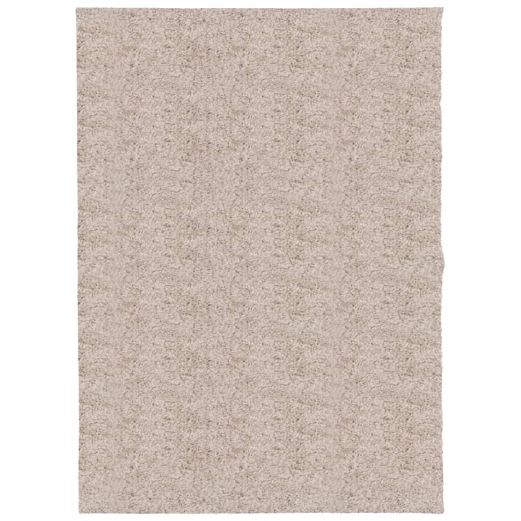 Vidaxl vloerkleed pamplona shaggy hoogpolig modern 140x200 cm beige