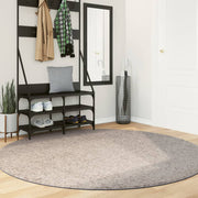 Vidaxl vloerkleed pamplona shaggy hoogpolig modern ø 200 cm beige - afbeelding 1