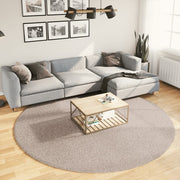 Vidaxl vloerkleed pamplona shaggy hoogpolig modern ø 240 cm beige - afbeelding 1