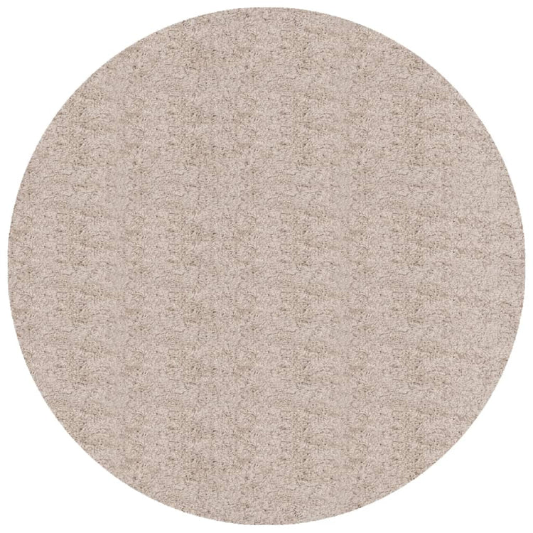 Vidaxl vloerkleed pamplona shaggy hoogpolig modern ø 280 cm beige