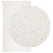 Vidaxl vloerkleed pamplona shaggy hoogpolig modern 60x110 cm crème - afbeelding 3